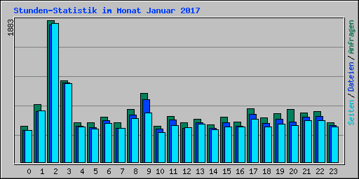 Stunden-Statistik im Monat Januar 2017