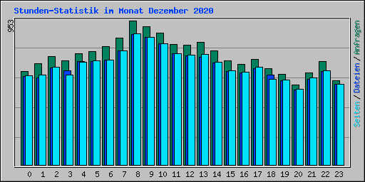Stunden-Statistik im Monat Dezember 2020