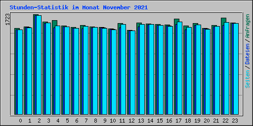 Stunden-Statistik im Monat November 2021