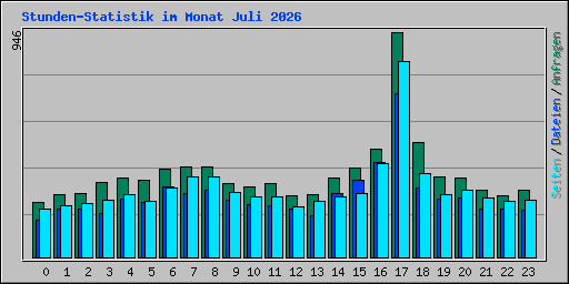 Stunden-Statistik im Monat Juli 2026