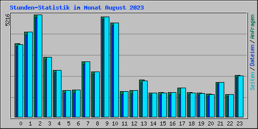 Stunden-Statistik im Monat August 2023