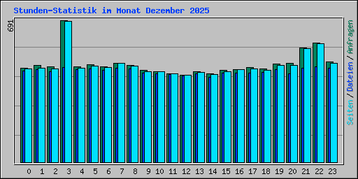 Stunden-Statistik im Monat Dezember 2025